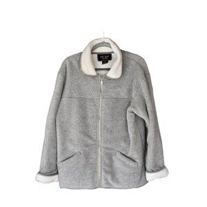 Vintage Women's FU DA Gray Heavy Fleece Jacket L